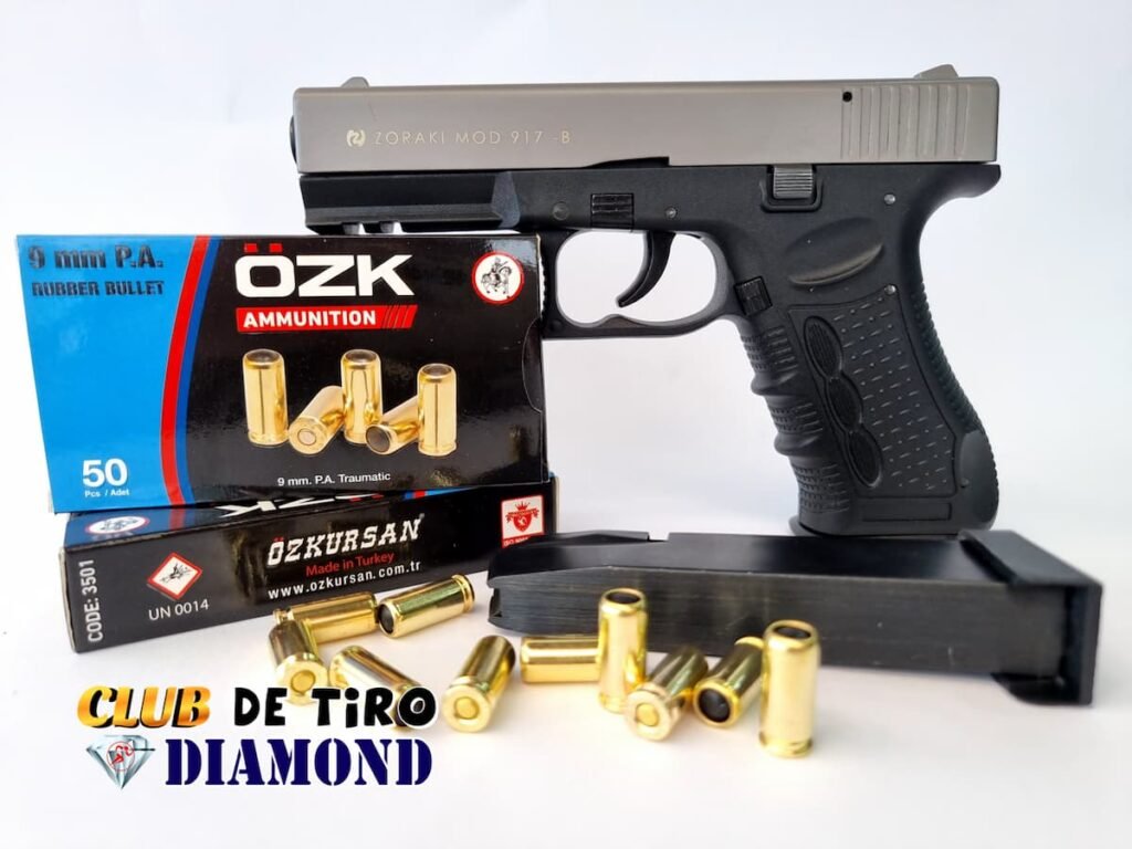 Pistola Traumática Glock Colombia ZORAKI 917 glock 17